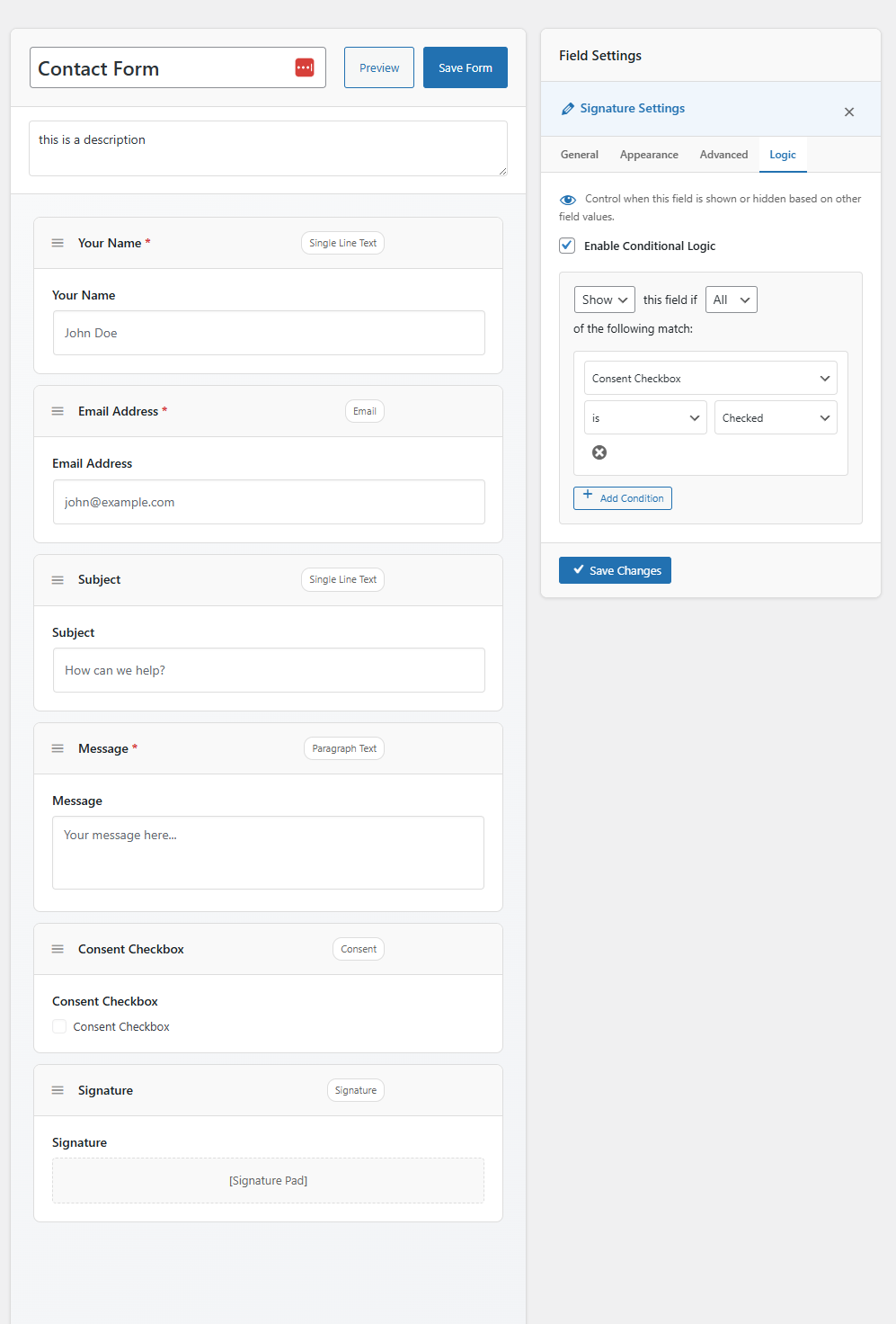 FormForge Pro Conditional Logic Builder
