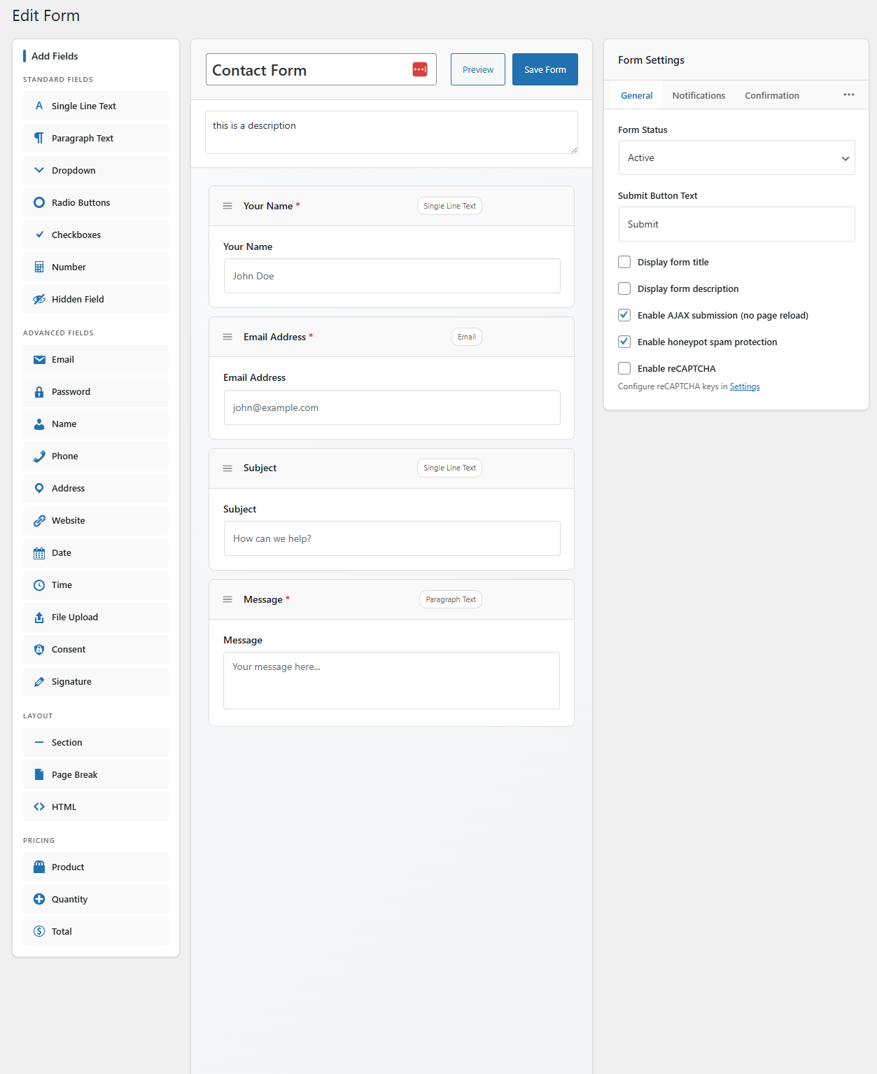 FormForge Pro Drag and Drop Form Builder