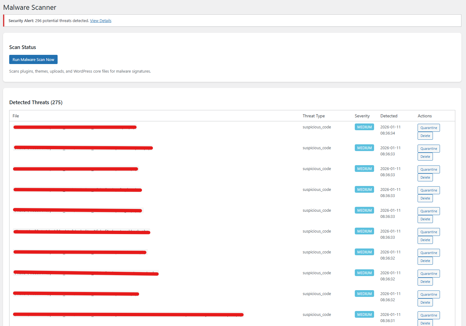 GuardPress Pro Malware Scanner