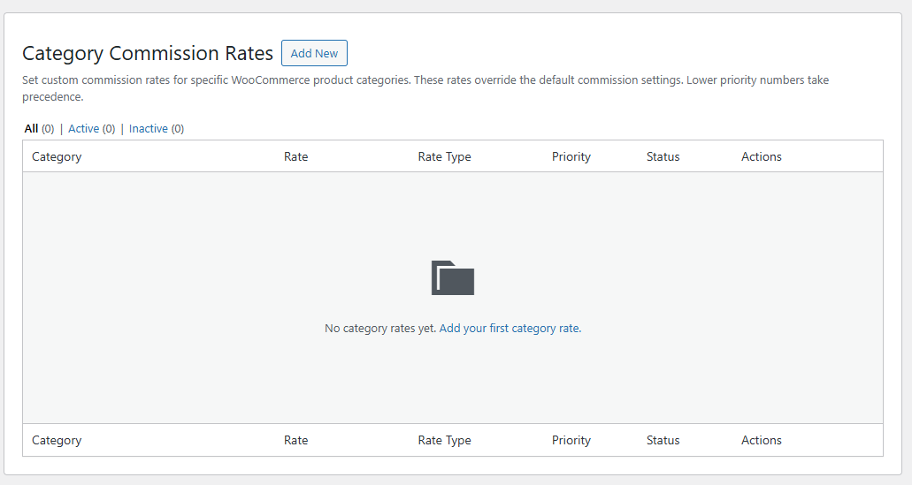 Category-Specific Commission Rates
