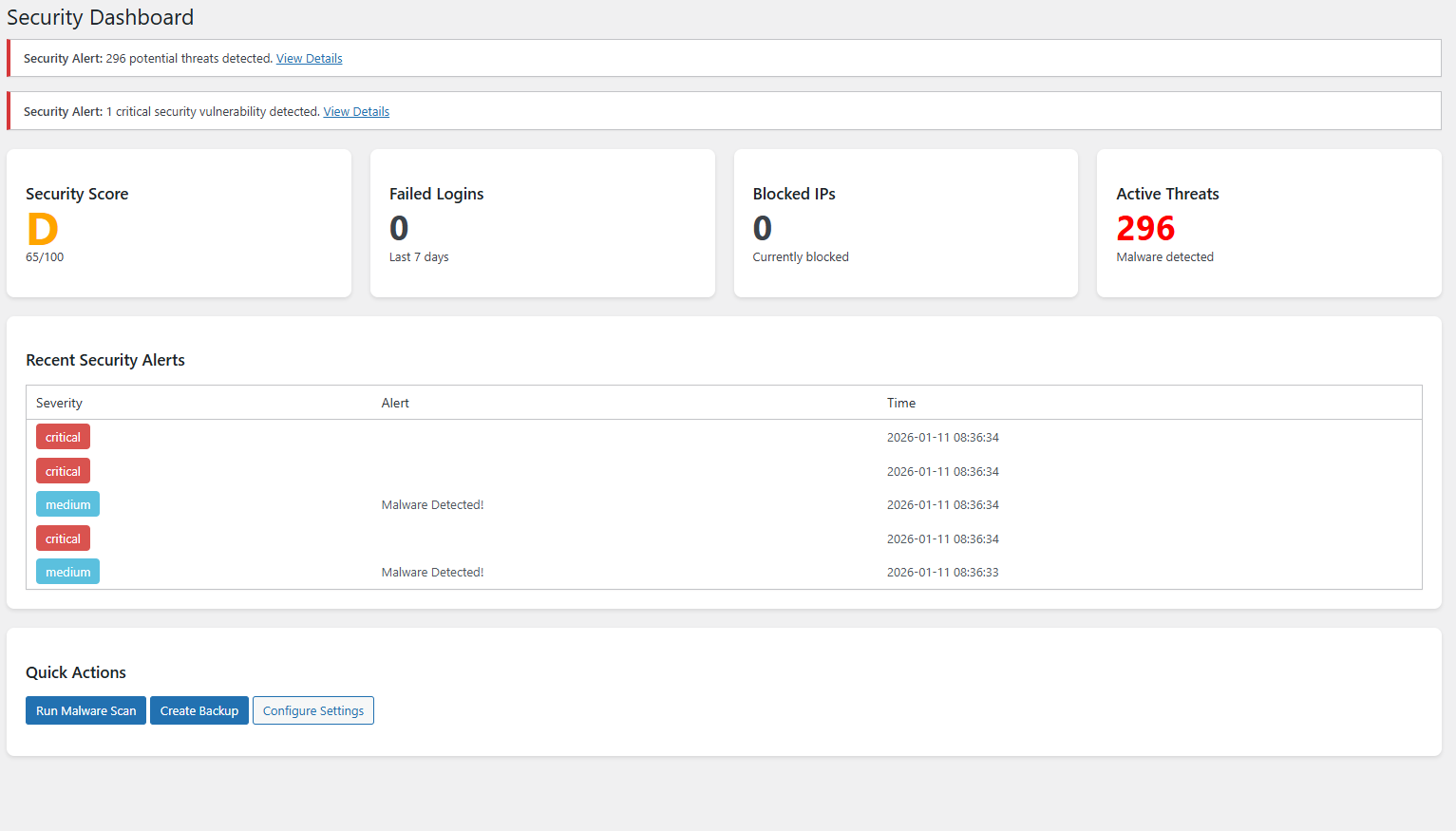Royal Security Pro Dashboard